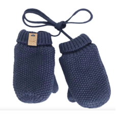 Calikids - Mitaines d'hiver doublée en tricot doux - Bleu